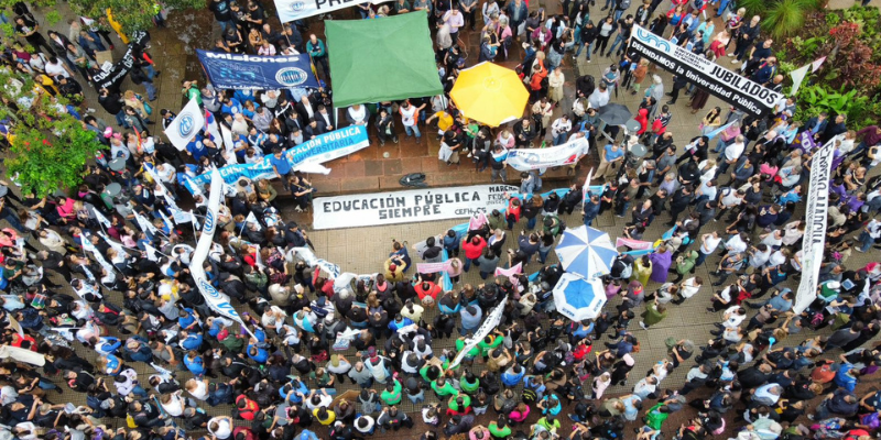 Casi todos los gremios de Misiones marchan por el financiamiento universitario