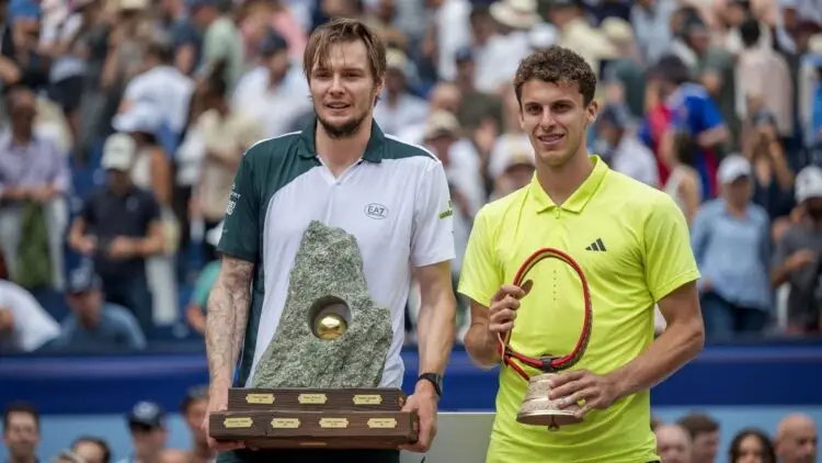 Cerúndolo no pudo con Bublik en la final del ATP Gstaad