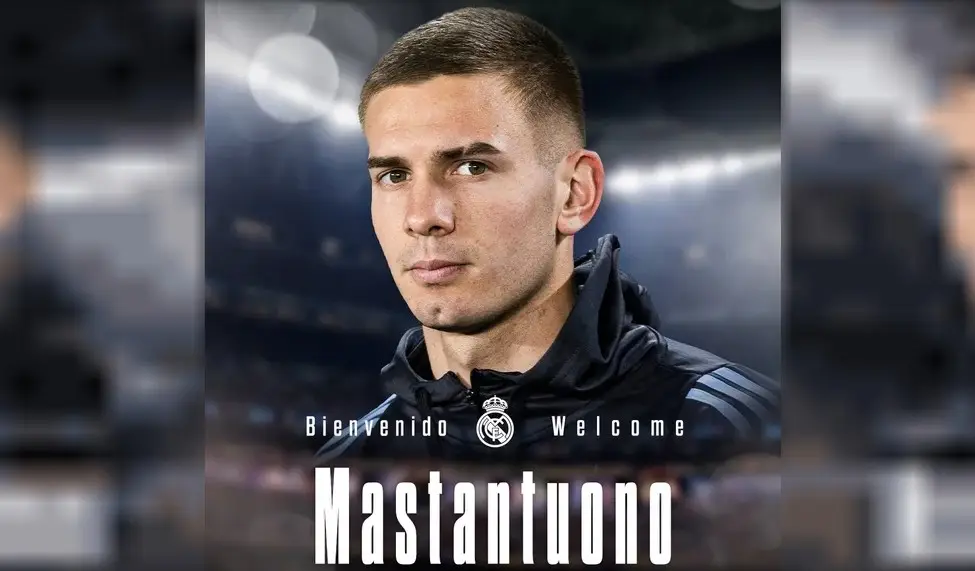 Real Madrid anunció el fichaje de Franco Mastantuono