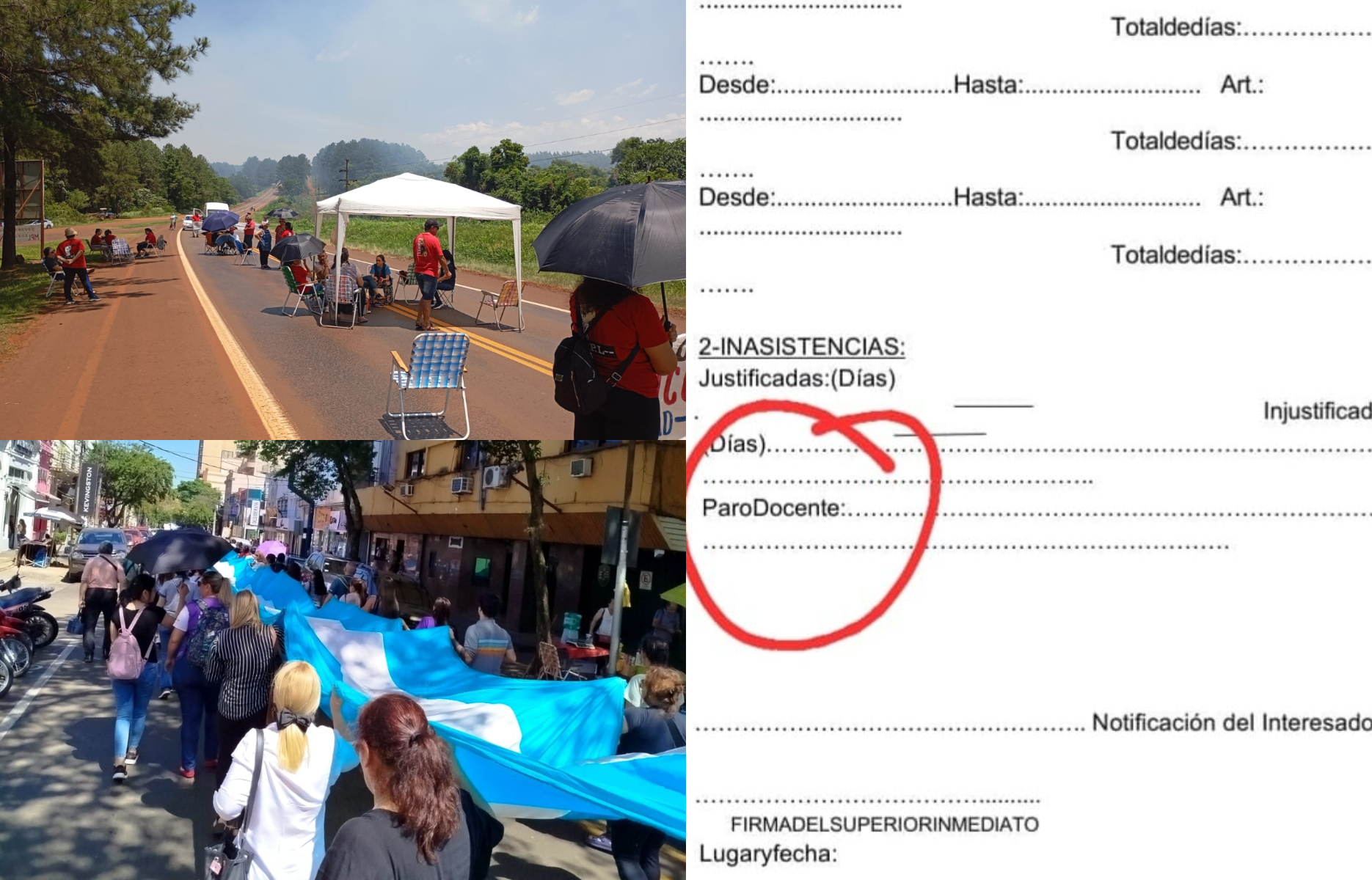 Misiones: denuncian persecución contra los docentes huelguistas