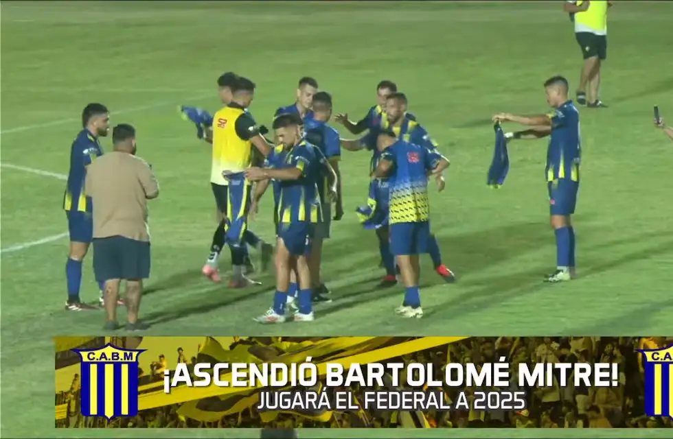 Bartolomé Mitre hizo historia: goleó y ascendió al Federal A